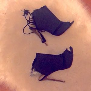 Denim High Heel Shoe